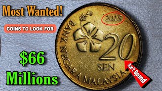 Worlds Top 3 Malaysian 20 Sen Old Coins Bicentennial Rare Coins Value Millions ValueReview [upl. by Oletha790]