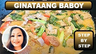 Ginataang Baboy  How to Cook Ginataang Baboy [upl. by Hiller]