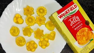 Homemade jelly Recipe  Weikfield Jelly Crystals Mango Flavour  How to make homemade jelly [upl. by Petite359]