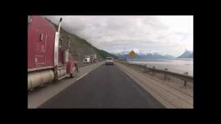 New Seward Highway Anchorage To Girdwood Alaska GoPro 2 HD Hero Camera [upl. by Lyndes116]