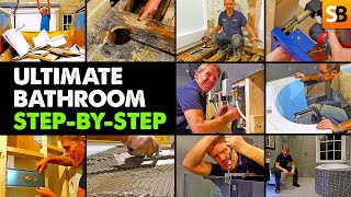 Complete Bathroom Renovation ✔ StepbyStep Tutorial [upl. by Ani]