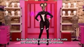 Entry by Nina Bonina Brown  RuPauls Drag Race Season 9 EP1 [upl. by Lletnom499]