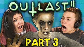 GET TO THE ELEVATOR  OUTLAST 2  Part 3 React Gaming [upl. by Cassondra319]