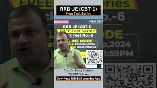 RRB JE 2024 Complete Free Mock Tests  RRB JE 2024 Complete Free Online Test Series nimbuslearning [upl. by Staten787]