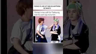 When yoongi let tae do whatever he wantsbts taegi yoongi taehyung [upl. by Fatima300]