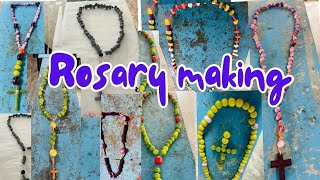 ജപമാല മത്സരം Rosary Making Competition with vegetable Kontha makingrosary art making kontha [upl. by Nivra]