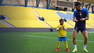 🌟 A Day with a Future Star Anderson Taliscas Son Lights Up Al Nassr Training ⚽ [upl. by Uht]