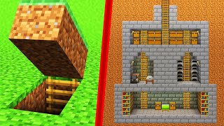 SECRET Underground Base Build Challenge in Minecraft [upl. by Ado]