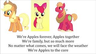 My Little Pony  Apples To The Core  Reprise Lyrics [upl. by Mallorie]