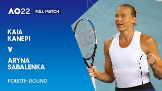 Kaia Kanepi v Aryna Sabalenka Full Match  Australian Open 2022 Fourth Round [upl. by Sink]