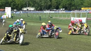 MOTORRAD GRASBAHNRENNEN LÜDINGHAUSEN 2015  SEITENWAGEN [upl. by Gavan]