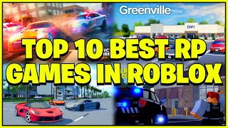 Top 10 BEST ROLEPLAY GAMES on ROBLOX [upl. by Nerta765]