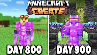 I Survived 900 Days with the Create Mod in Hardcore Minecraft [upl. by Anny755]