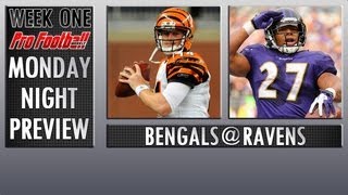 Week One NFL Preview Cincinnati Bengals  Baltimore Ravens [upl. by Ardnac]