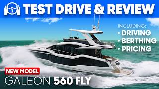 Why this is the BEST Galeon flybridge  Galeon 560 Fly Test Drive amp Boat Tour [upl. by Aicek]