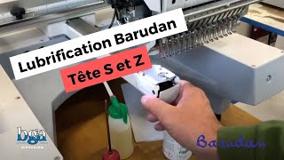 Lubrification Barudan têtes S et Z [upl. by Nasaj628]