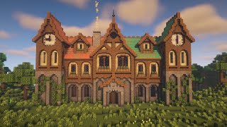 Minecraft Fantasy Mansion Tutorial [upl. by Naro]