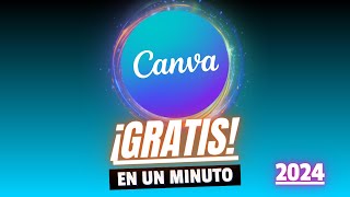 Como hacer para tener canva pro gratis 2024 en menos de 1 minuto [upl. by Oringa]