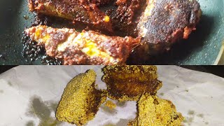 fish fry receip  kallurcroaker fish rava fry and bangude  mackerel fish tawa fry tasty recipe [upl. by Favianus821]