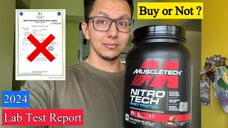 2024 Muscletech NitroTech Whey Protein Lab Reports amp NABL Lab Reports [upl. by Adnavoj]