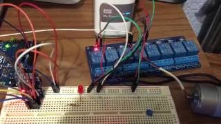 Prototipo Automatización de Bombas  Arduino RTC y LCD I2C [upl. by Ahsinut]