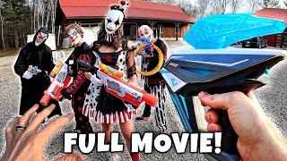 NERF WAR  THE KILLER CLOWN CHRONICLES 3  The Movie [upl. by Eliason]