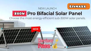 Livmaxx Mono Perc 250 Watt Solar Panel Review  Half Cut Solar Panel  Best 12 Volt Solar Panel [upl. by Allimrac]