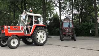 FIATCNH TRACTORCLUB OUDE TREKKERS TOERTOCHT DOOR DRENTHE [upl. by Aissela]