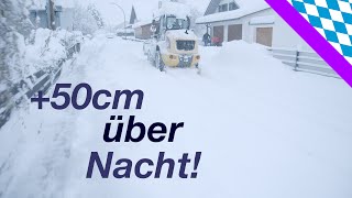 Schneechaos um München und Oberbayern [upl. by Ibrahim264]