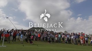 Bluejack National  Tiger Woods Witnesses the First HoleinOne at The Playgrounds [upl. by Akla]