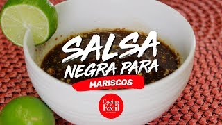 ¿Cómo hacer una salsa negra para mariscos  Cocina Fácil [upl. by Calendre91]