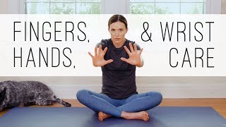 Yoga For Hands Fingers Wrists  11Minute Yoga Quickie [upl. by Huai]