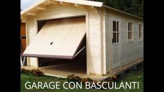 GARAGE IN LEGNO CON PORTE BASCULANTI [upl. by Retluoc]