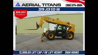 2018 JCB 51256 SN3165 jcbtelehandler jcbmachine telehandler [upl. by Atiuqihc689]