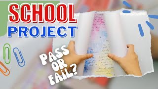 My school project tutorial❤️  Showing my all projects  scrapbooking schoolproject [upl. by Rramo]