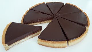 TARTE CHOCOLAT AVEC CROUSTILLANT PRALINÉ  RECETTE FACILE ET RAPIDE [upl. by Enirehtac]