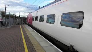 Virgin Trains Class 390 Departing Wigan North Western 291117 [upl. by Gerrilee52]