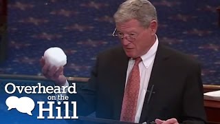 Senator Throws Snowball In Senate  Overheard On The Hill  msnbc [upl. by Leuqar]