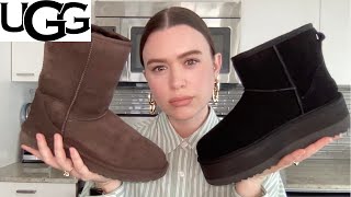 UGG Classic Mini Platform Boot vs Classic Short II BootSizing and Fit Guide 20232024 [upl. by Rockefeller]