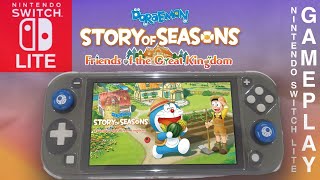 Doraemon Story of Seasons Friend of Great Kingdom Nintendo Switch Lite Gameplay [upl. by Trefor]