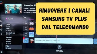 Rimuovere i canali Samsung TV Plus dal telecomando [upl. by Ecire]