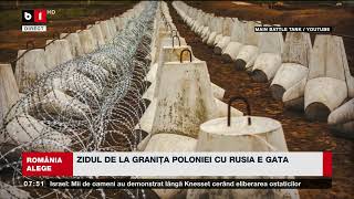 ZIDUL DE LA GRANIȚA POLONIEI CU RUSIA ESTE GATAȘtiri B1TV1 dec 2024 [upl. by Eiboj788]