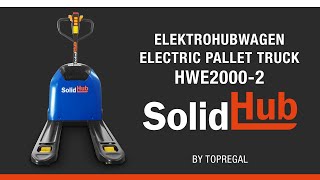 Produktvideo Elektrohubwagen HWE20002 von Solidhub [upl. by Akinorev194]