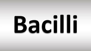 How to Pronounce Bacilli [upl. by Yerffeg472]