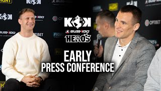 Išankstinė MMA BUSHIDO KOK HEROS spaudos konferencija [upl. by Ruelu140]