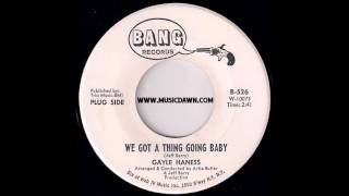 Gayle Haness  We Got A Thing Going Baby Bang Records 1966 Northern Soul Teen 45 [upl. by Berni]