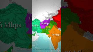 Internet Speed Pakistan vs World pakistan facts maps youtubeshorts india [upl. by Hentrich]