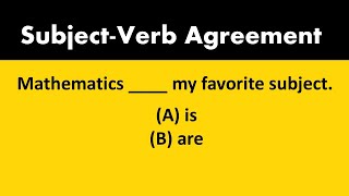 SubjectVerb Agreement  English Quiz Common Grammar Mistakes Singular Plural Nouns IELTS  TOEFL [upl. by Ahsaf485]