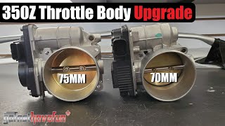 Z1 Motorsports 75MM Throttle Body Upgrade Nissan 350Z  Infiniti G35 Hitachi  AnthonyJ350 [upl. by Euqinotna]