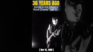 Songs Turning 36 Years Old Modern Rock Charts Top 10 November 1988 music 80smusic 80ssongs [upl. by Netsoj]